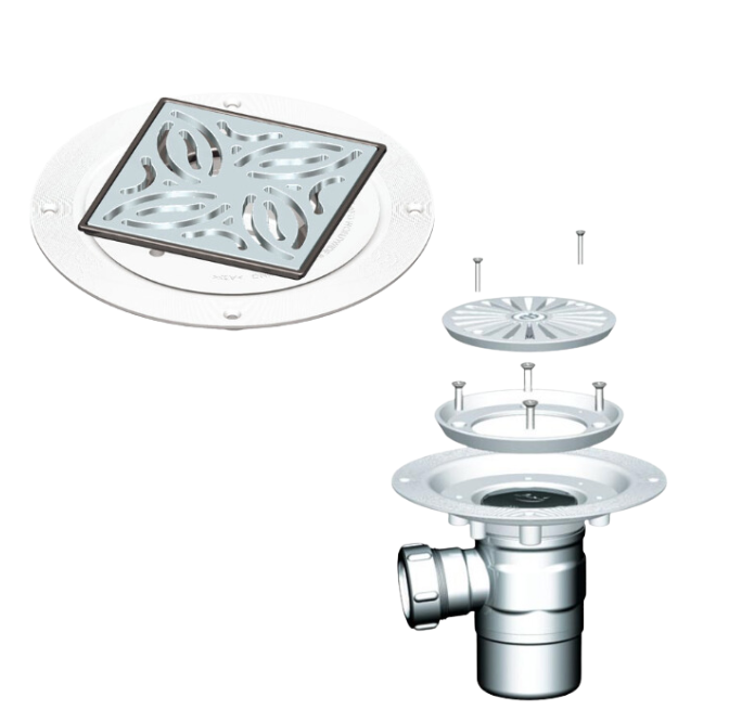 AKW Stainless Steel SFWA Waste Adaptor (without trapped waste)