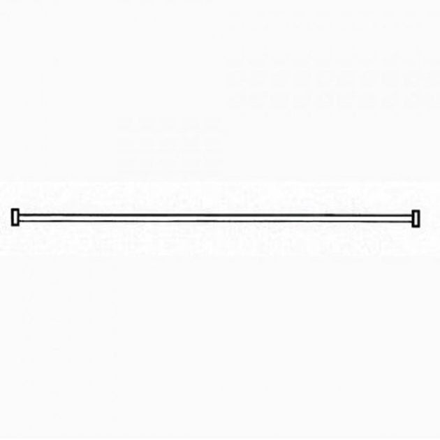 AKW White Bendy Curtain Rail 2500