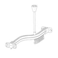 AKW WHITE Bendy Curtain Rail 3000
