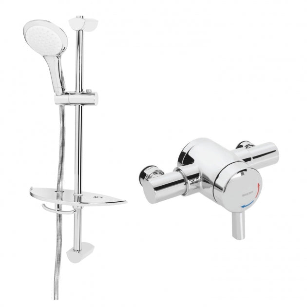 AKW Bristan Opac care Mixer Shower c w Riser Rail Kit