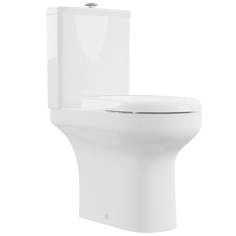 AKW Navlin Raised Height CC 750mm WC Suite - Push Button