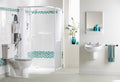 AKW Heavy Duty Shower Curtain 1800 x 1800mm 71in x 71in