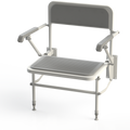 Stonebridge Bariatric Padded grey shwr seat with arms legs & backrest