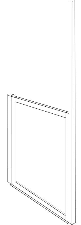 Stonebridge Pro-door Single Panel to suit Former 800