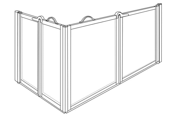Half-Height Carer Shower Screens