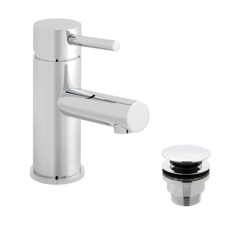 Stonebridge Basin Monobloc Mixer Click Clac Waste - Chrome