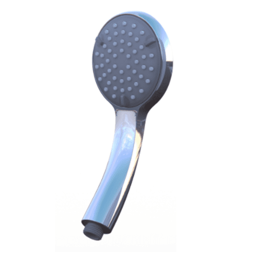 AKW Easy Clean Chrome Shower Handset with spare white faceplate