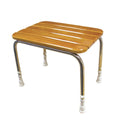 AKW Free standing wooden slatted stool